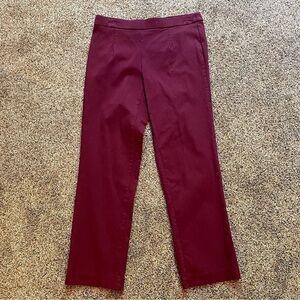 Briggs Petite Maroon Dress Pants Medium Petite